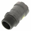 Escenografia 1 in. Steel Adapter MegaPressG, P X MPT Pipe Fitting, Black ES3443703